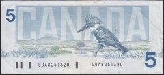 KANADA 5 DOLAR 1986 ÇOK TEMİZ +eski kağıt para değerleri