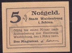 ALMANYA 5 PFENNİNG NOTGELD 1920 ÇİL