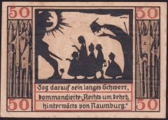 Almanya 50 Pfennig Notgeld 1920 Çilaltı Çil