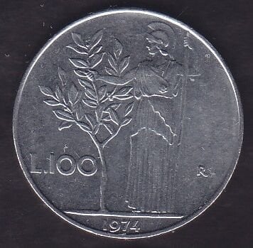 İtalya 100 Liret 1974