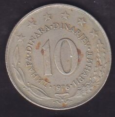 Yugoslavya 10 Dinar 1976