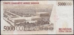 7.Emisyon 5 000 000 Lira J77 022411 Çok Temiz