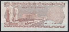 6.EMİSYON 2.TERTİP 20 LİRA E63 419435 ÇOK TEMİZ +