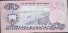 6.Emisyon 3.Tertip 1000 Lira F14 283793 Çok Temiz +