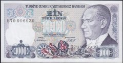 7.EMİSYON 1.TERTİP 1000 LİRA B79 906939 ÇİLALTI