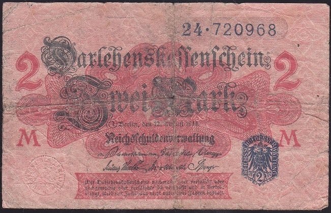 ALMANYA 2 MARK 1914 İYİ -TEMİZ eski para satan yerler