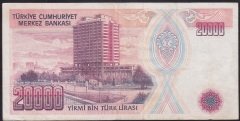7.EMİSYON 1.TERTİP 20000 LİRA B59 854904 ÇOK TEMİZ
