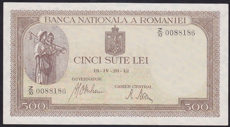 ROMANYA 500 LEİ 1942 ÇİLALTI