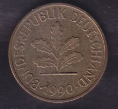 Almanya 5 Pfennig 1990 J