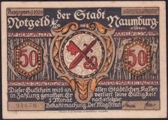 Almanya 50 Pfennig Notgeld 1920 Çilaltı Çil