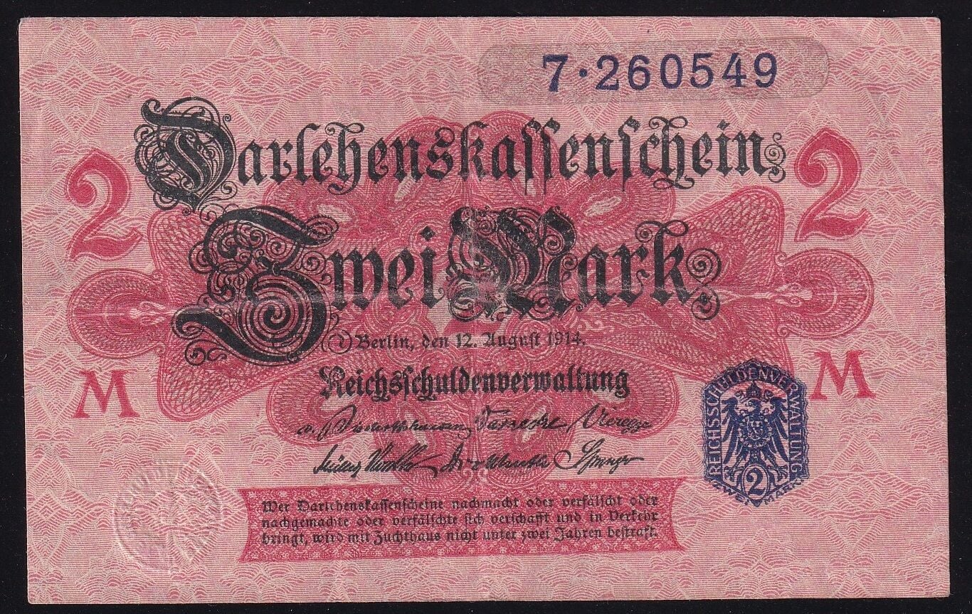 Almanya 2 Mark 1914 Çok Temiz+