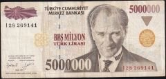 7.Emisyon 5 000 000 Lira I28 269141 Çok Temiz