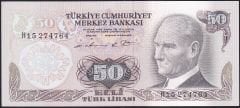 6.Emisyon 1.Tertip 50 Lira H15 274764 Çil