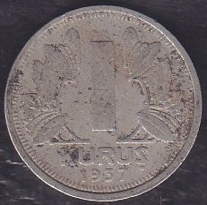 1937 YILI 1 KURUŞ eski para değerleri