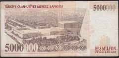 7.Emisyon 5 000 000 Lira D76 952938 Çok Temiz