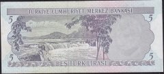 6.Emisyon 2.Tertip 5 Lira J14 015735 Ççt Çilaltı