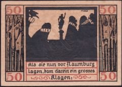 Almanya 50 Pfennig Notgeld 1920 Çilaltı Çil