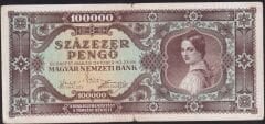 Macaristan 100000 Pengo 1945 Çok Temiz
