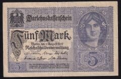 Almanya 5 Mark 1917 Çok Temiz+