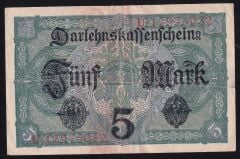 Almanya 5 Mark 1917 Çok Temiz+