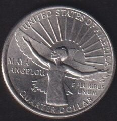 Amerika Çeyrek Dolar 2022 P  Hatıra Maya Angelou