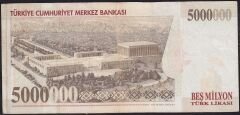 7.Emisyon 5 000 000 Lira J88 556642 Çok Temiz