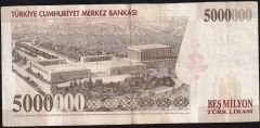 7.Emisyon 5 000 000 Lira I29 902507 Çok Temiz+