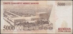 7.Emisyon 5 000 000 Lira D74 892070 Çok Temiz