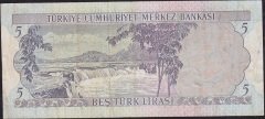 6.Emisyon 2.Tertip 5 Lira J14 375470 Çok Temiz