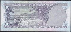 6.EMİSYON 2.TERTİP 5 LİRA Z92 131800 ÇİL eski kağıt para değerleri