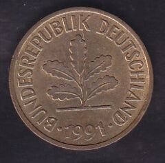 Almanya 5 Pfennig 1991 J