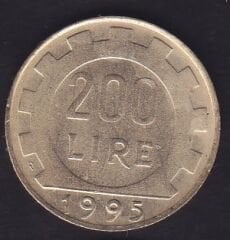 İtalya 200 Liret 1995