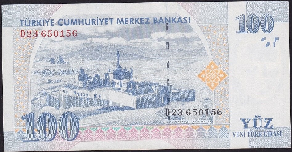 8.Emisyon 100 YTL D23 650156 Çilaltı