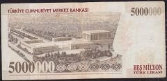7.Emisyon 5 000 000 Lira K08 879385 Çok Temiz