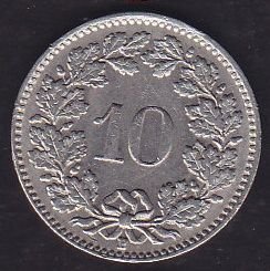 İsviçre 10 Rappen 1938
