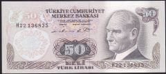 6.Emisyon 1.Tertip 50 Lira H22 136835 Çilaltı Çil