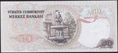 6.Emisyon 1.Tertip 50 Lira H22 136835 Çilaltı Çil