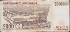 7.Emisyon 5 000 000 Lira D73 341859 Çok Temiz