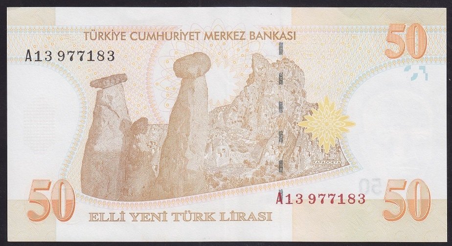 8.EMİSYON 50 YTL A13 977183 ÇİLALTI