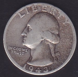 Amerika Çeyrek Dolar 1943 Gümüş