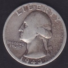 Amerika Çeyrek Dolar 1943 Gümüş