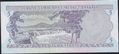 6.Emisyon 2.Tertip 5 Lira J03 342389 Ççt Çilaltı