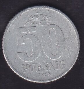 Demokratik Almanya 50 Pfennig 1958