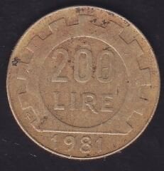 İtalya 200 Liret 1981