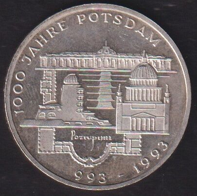 Almanya 10 Mark 1993 Gümüş (Potsdam Şehri 1000. Yıldönümü)