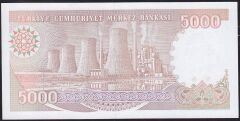 7.Emisyon 4.Tertip 5000 Lira I67 039425 Çilaltı