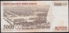 7.Emisyon 5 000 000 Lira K16 617164 Çok Temiz