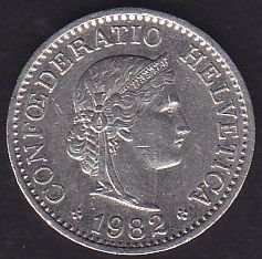 İsviçre 10 Rappen 1982