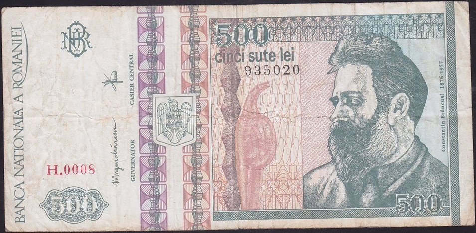 ROMANYA 500 LEİ 1992 ÇOK TEMİZ
