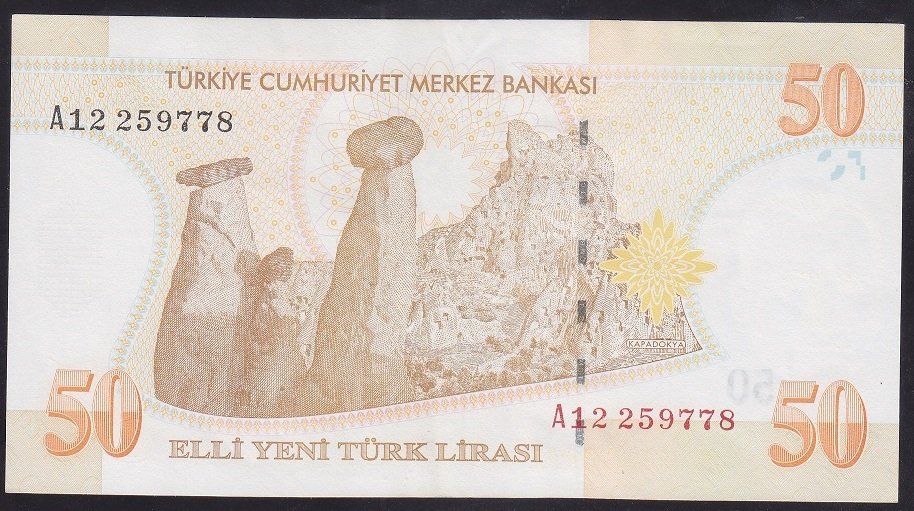 8.EMİSYON 50 YTL A12 259778 ÇÇT ÇİLALTI